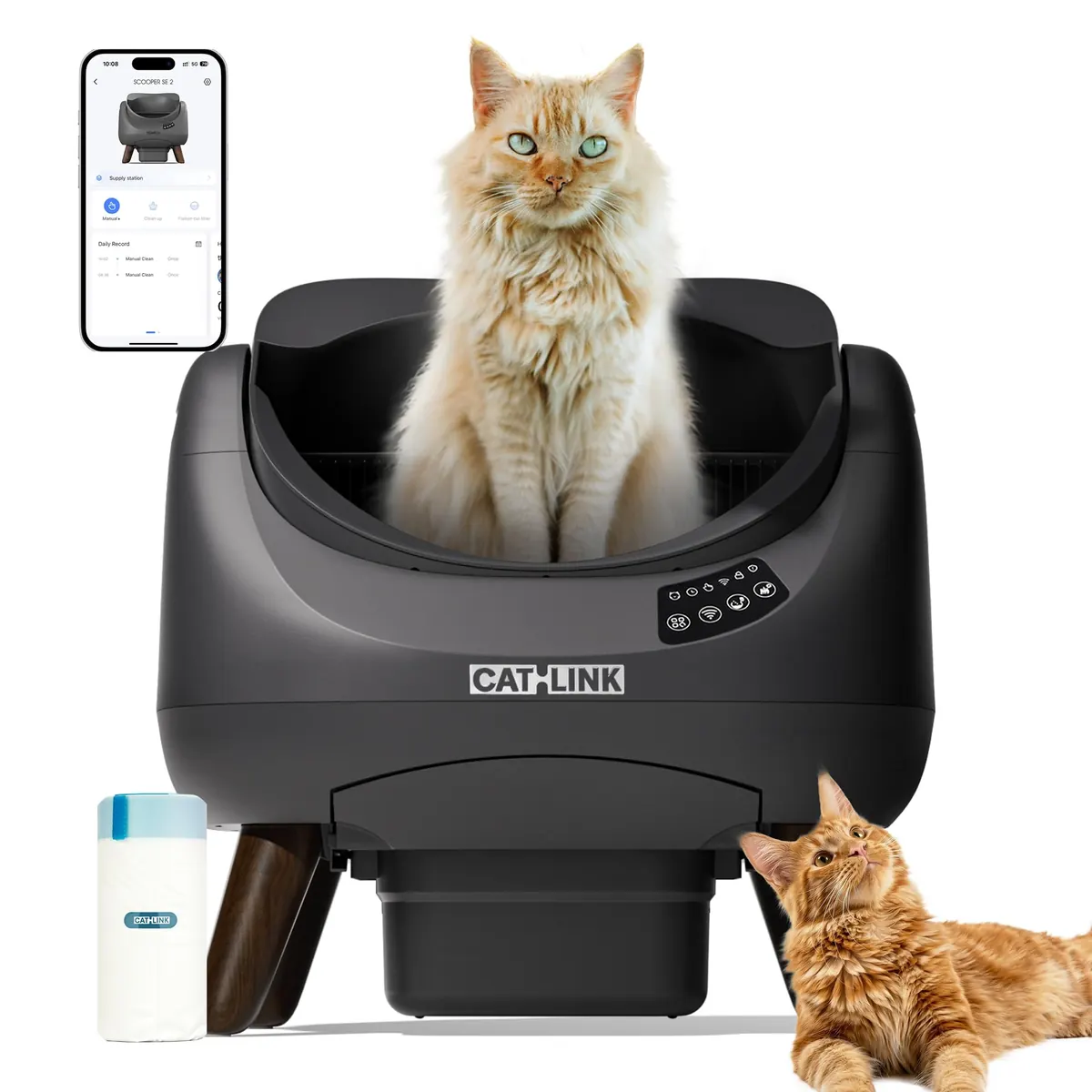 CATLINK Arenero Autolimpiable para Gatos